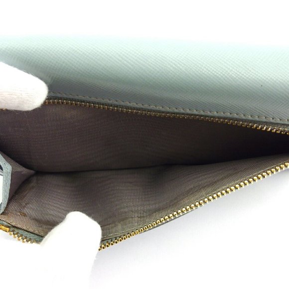 PRADA Purse Wallet ribbon Safi Arno leather Authentic uesd - Picture 7 of 8